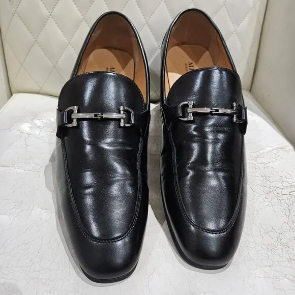 Alfani | Shoes | Mens Alfani Black Leather Loafers With  display picture 3